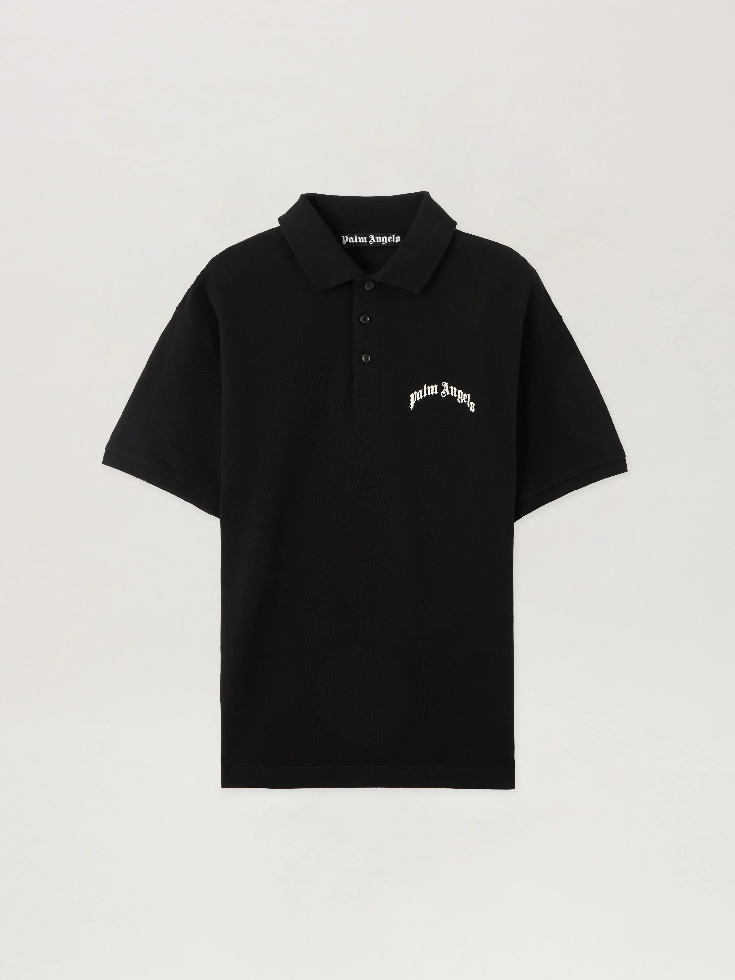 Curved Logo Polo Shirt