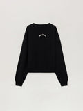Back Curved Logo Loose Sweatshirt