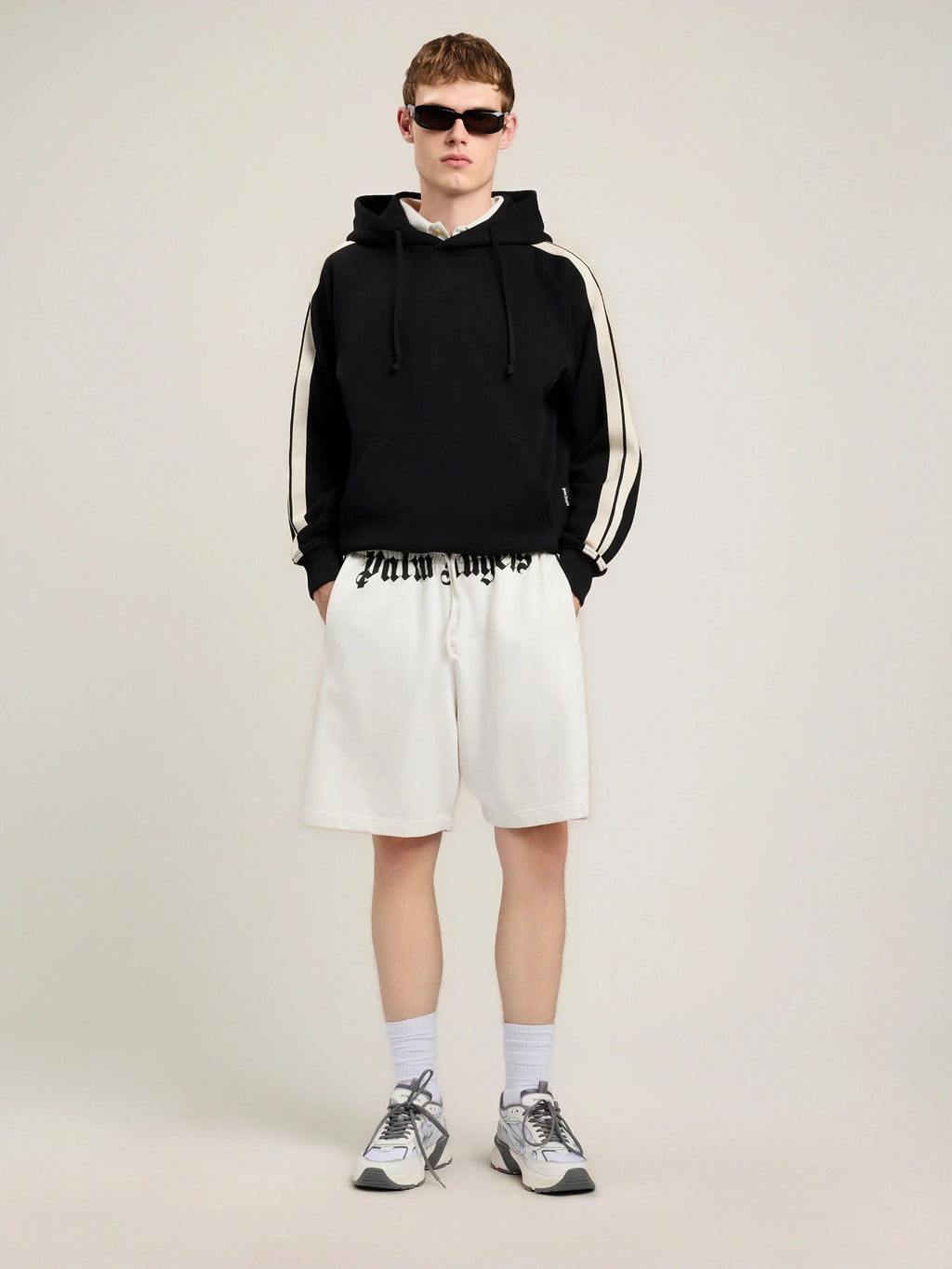 Back Curved Logo Track Hoodie