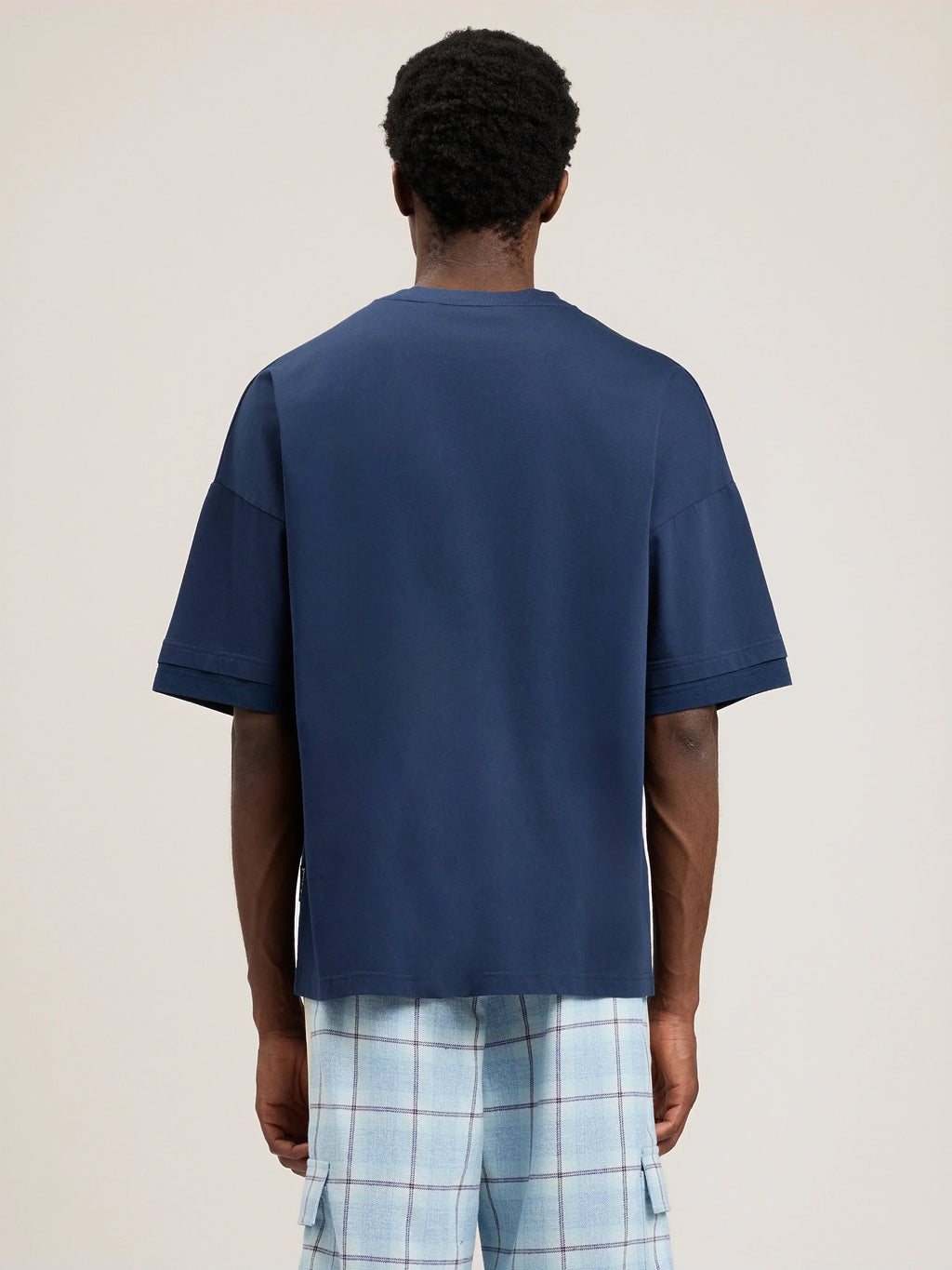 Curved Logo Loose Double T-Shirt