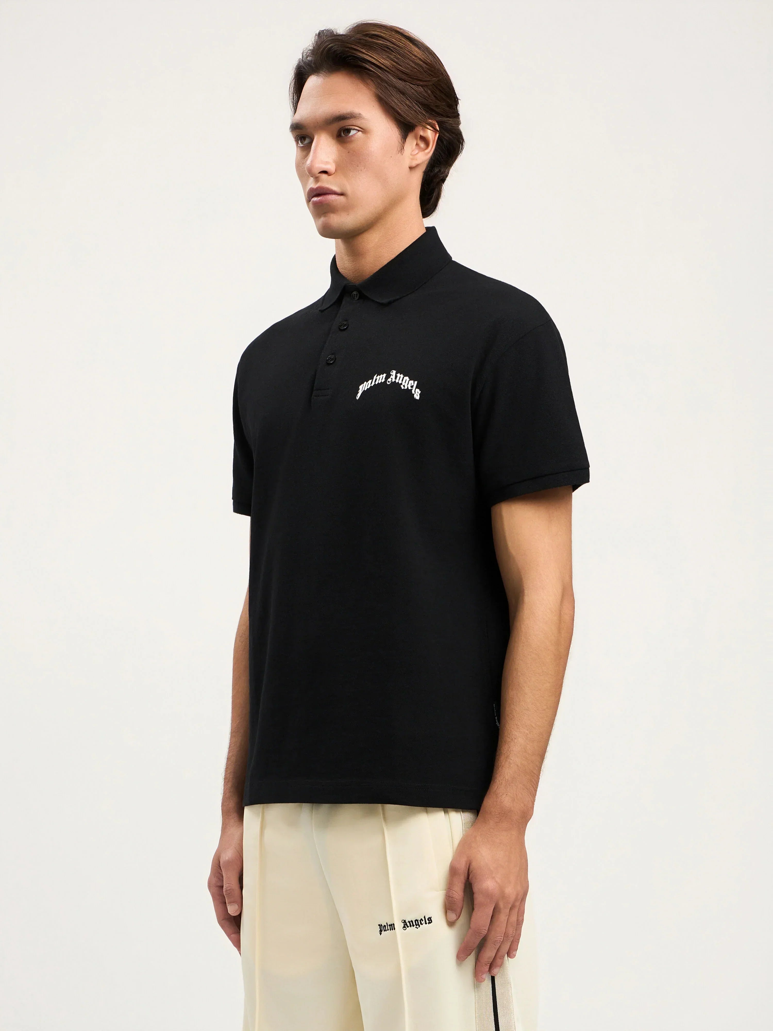 Curved Logo Polo Shirt
