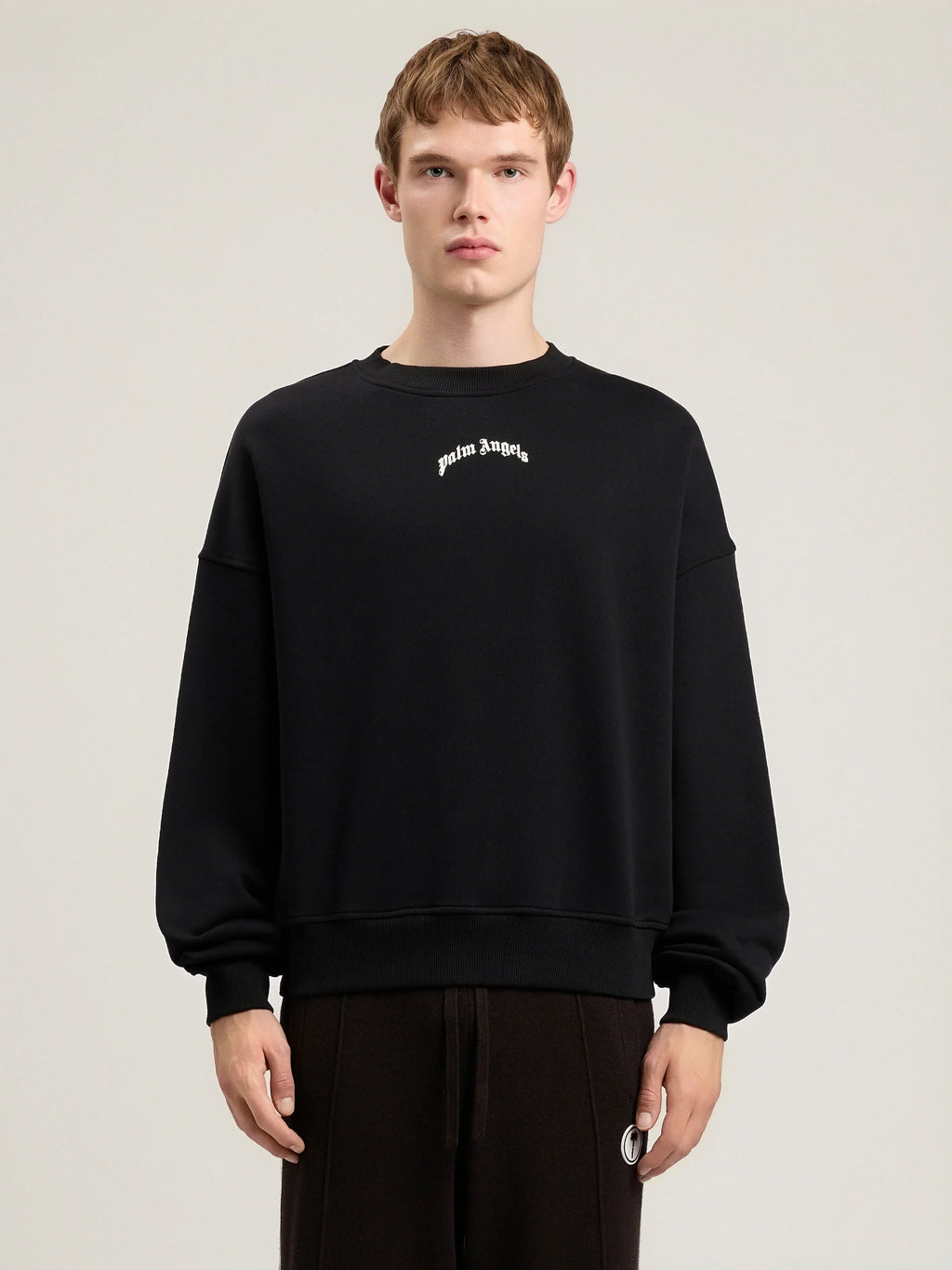 Back Curved Logo Loose Sweatshirt
