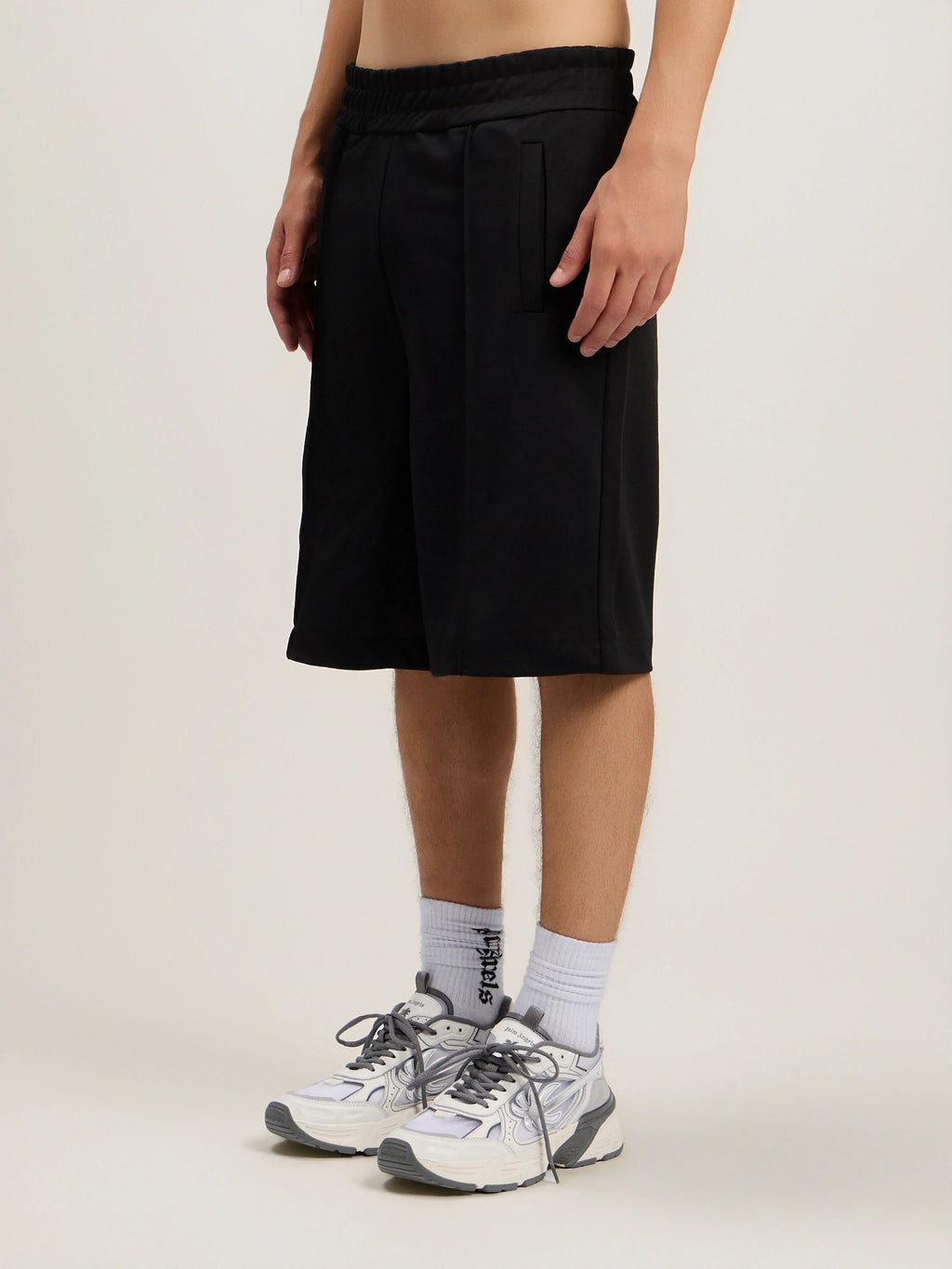 Back Curved Logo Track Shorts