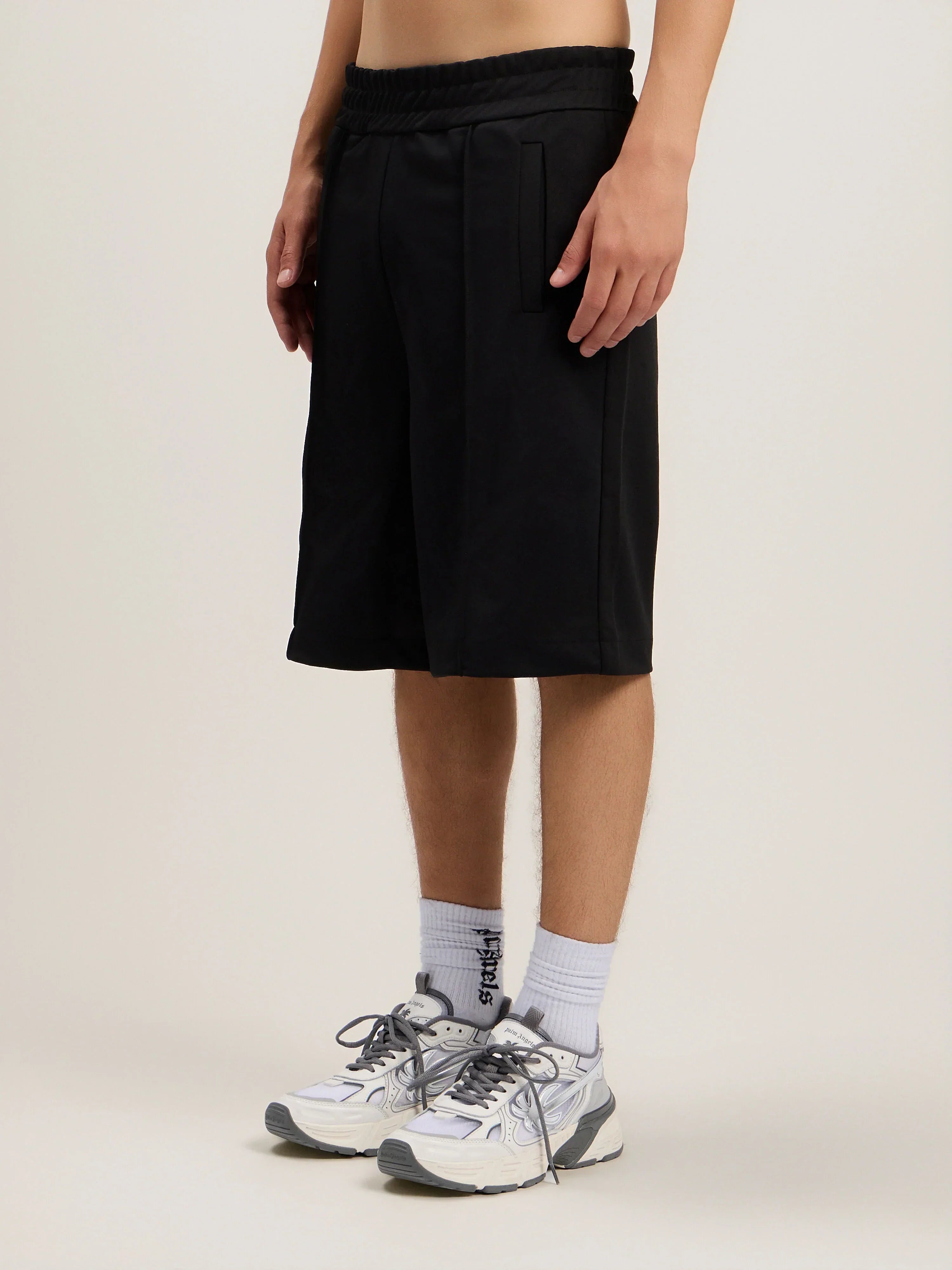 Back Curved Logo Track Shorts