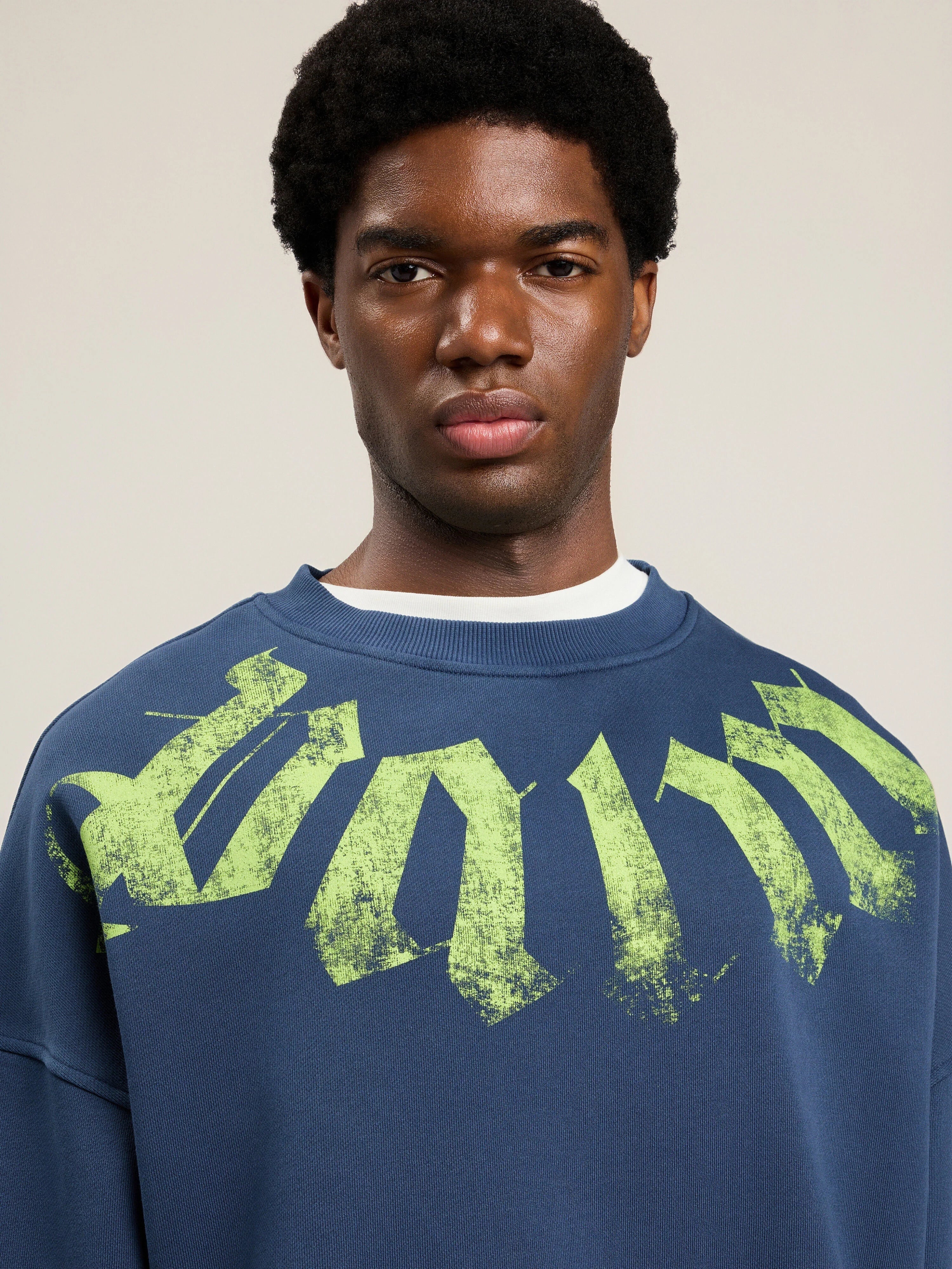 Big Neck Logo Loose Sweatshirt