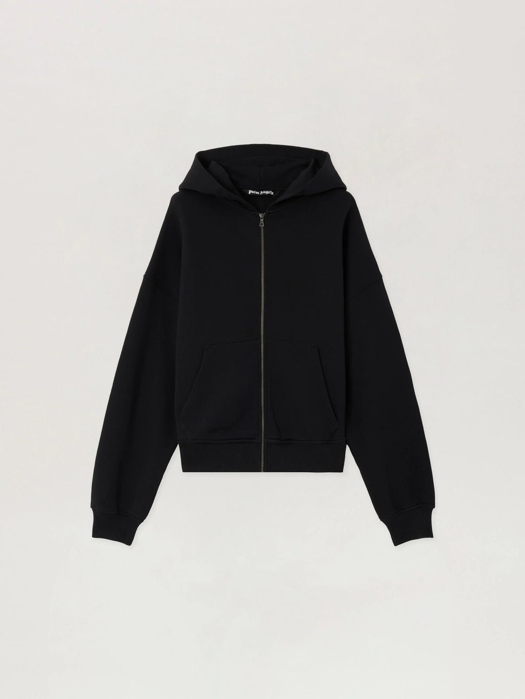 Back Curved Logo Zip Hoodie