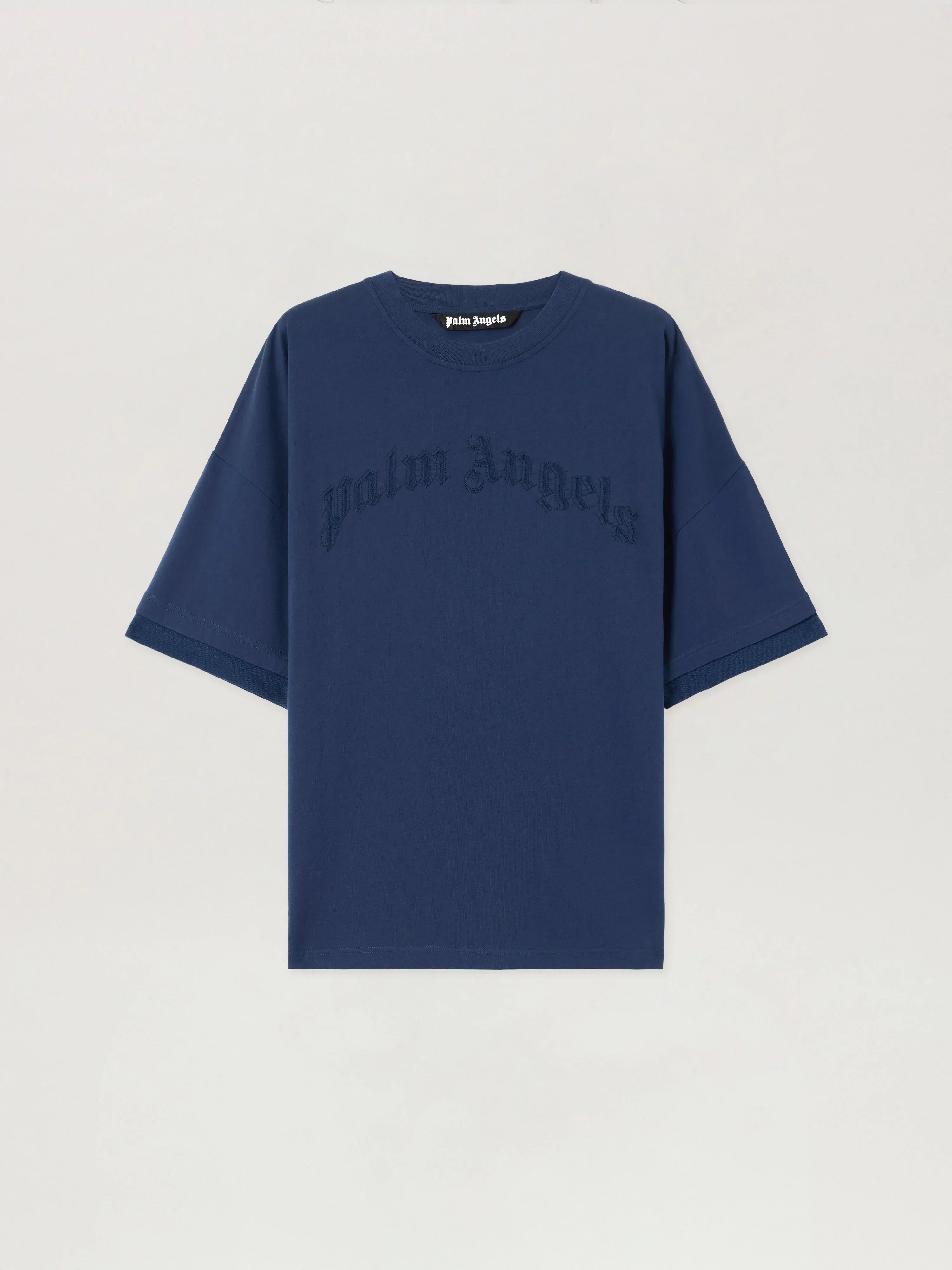 Curved Logo Loose Double T-Shirt