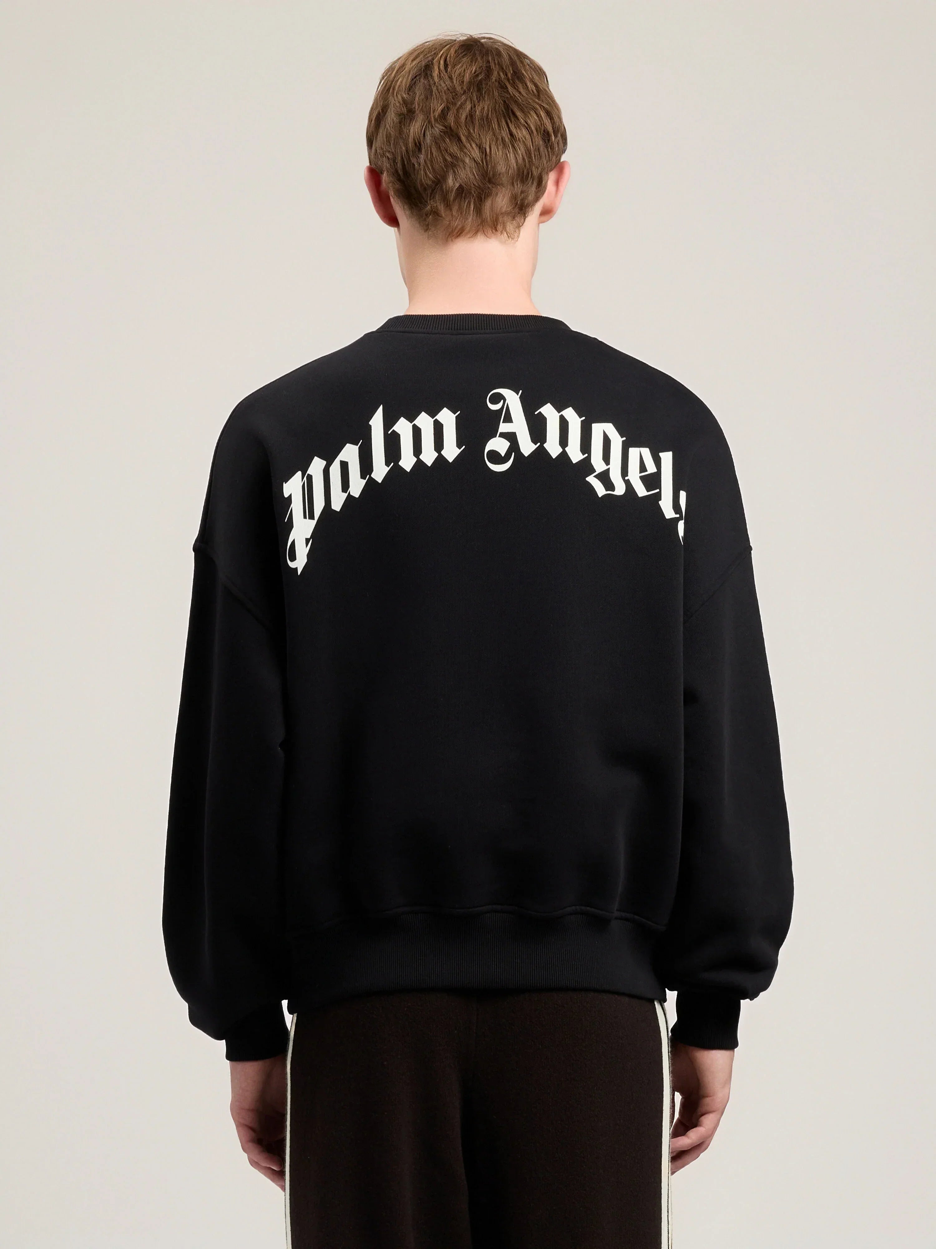 Back Curved Logo Loose Sweatshirt