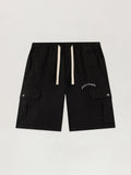 Curved Logo Loose Cargo Shorts