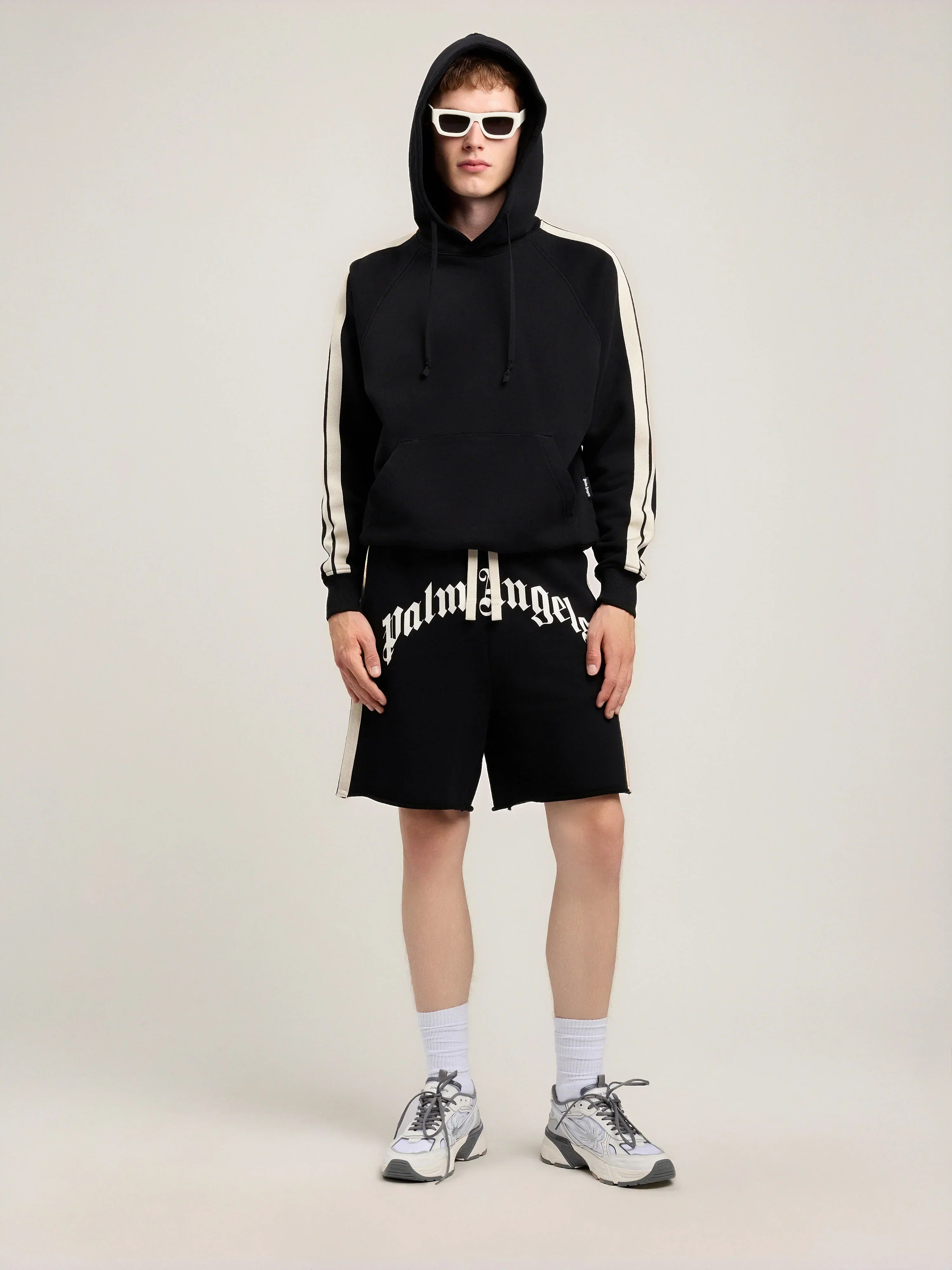 Curved Logo Track Sweatshorts